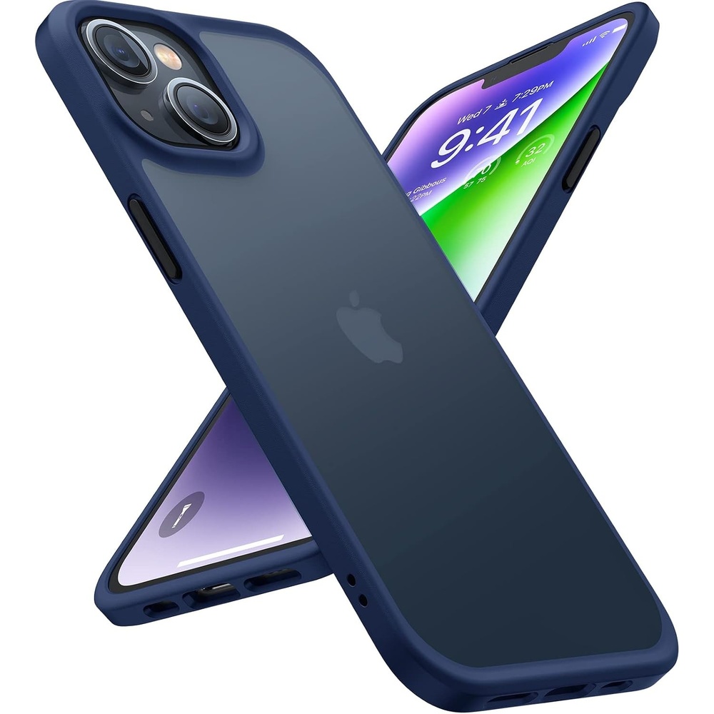 image:imageTORRAS Shockproof for iPhone 15 Plus Case amp iPhone 14 Plus Case Military Grade Drop Tested Shockproof Protective Black Hard Back Slim Translucent Case for iPhone 15 Plus 67 BlueGuardian Series