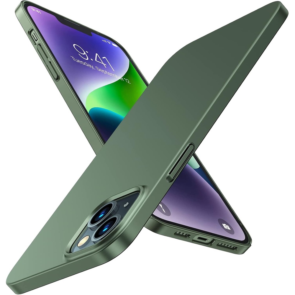 image:imageTORRAS Slim Fit Designed for iPhone 14 Plus Case Thin as No Case on AntiScratch Protection Hard Plastic Durable Phone Cover Case for iPhone 14 Plus 2022 67 inch Christmas Green