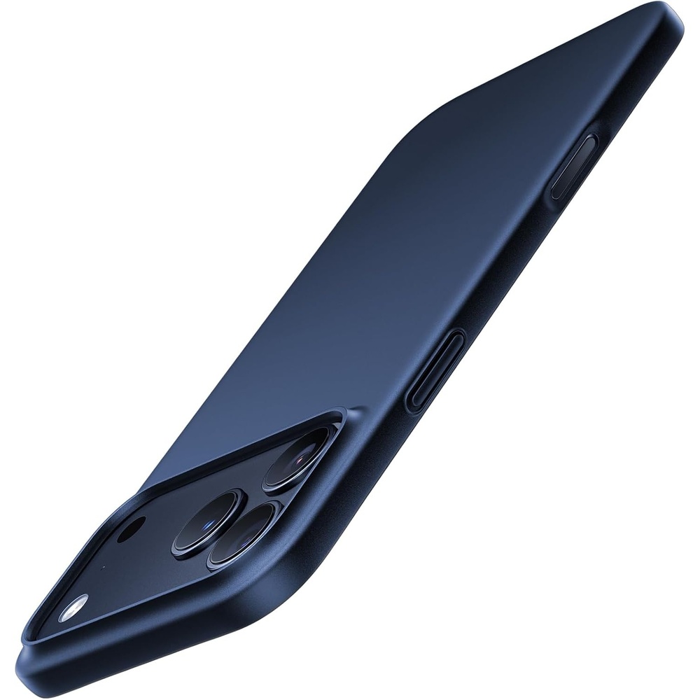 image:imageTORRAS Slim Fit for iPhone 12 Casefor iPhone 12 Pro Case Slim Yet Protective Lightweight Matte AntiScratch Hard PC Cover for iPhone 12 Slim 61 inch 2020 BlackDeep Blue
