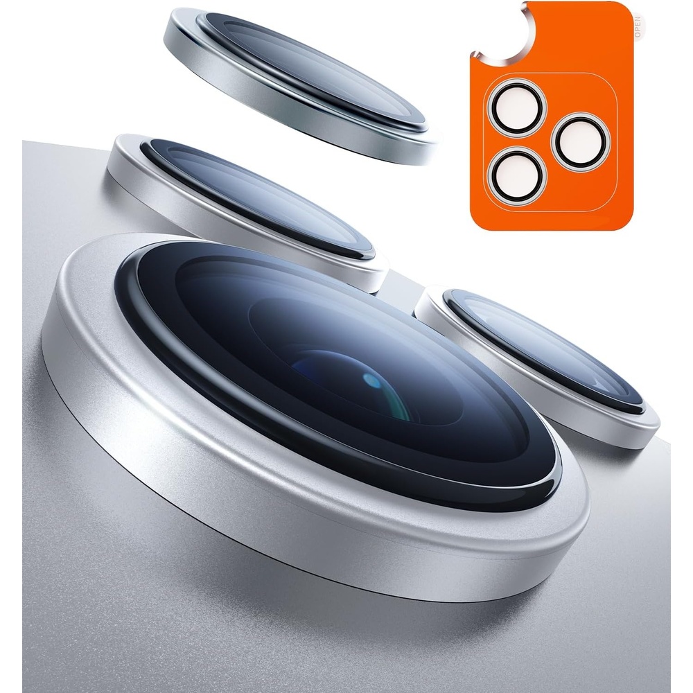 image:imageTORRAS iPhone 15 Pro Max15 Pro Camera Lens Protector Black TitaniumSilver