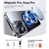 TORRAS 360° Rotatable Ring for iPhone 14 Pro Max Phone Case [Compatible with Magsafe] with Stand, Magnetic Ring Holder Military Grade Shockproof Translucent Back Slim Ostand R, Clear(Clear)