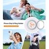 TORRAS 360° Rotatable Ring for iPhone 14 Pro Max Phone Case [Compatible with Magsafe] with Stand, Magnetic Ring Holder Military Grade Shockproof Translucent Back Slim Ostand R, Clear(Clear)