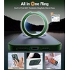 TORRAS 360° Rotatable Ring for iPhone 14 Pro Max Phone Case [Compatible with Magsafe] with Stand, Magnetic Ring Holder Military Grade Shockproof Translucent Back Slim Ostand R, Clear(Forest Green)