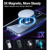 TORRAS 360°Rotatable Magnetic Ring for iPhone 12 Pro Max Case, Fit for MagSafe with Stand & Ring Holder, 16FT Mil-Grade Shockproof Translucent for iPhone 12 Pro Max Phone Case Ostand, Clear