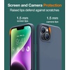 TORRAS Designed for iPhone 15 Plus Case & iPhone 14 Plus Case Silicone, Invisible Kickstand, 10FT Military Grade Drop Tested, Soft-Touch Slim Cover for iPhone 15 Plus Phone Case 6.7, Sapce Black
