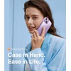 TORRAS Diamond Clear Case for iPhone 15 Plus & 14 Plus, Anti-Yellowing, Military Grade Protection, Shockproof Hard Back Slim Case, Purple