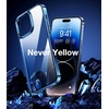 TORRAS Diamond Clear for iPhone 14 Pro Max Case, Anti-Yellowing, 12FTMil-Grade Drop Protection, Shockproof Slim Protective Hard Back Soft Bumper with Airbag for iPhone 14 ProMax Case, Crystal Clear