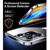 TORRAS Diamond Clear for iPhone 14 Pro Max Case, Anti-Yellowing, 12FTMil-Grade Drop Protection, Shockproof Slim Protective Hard Back Soft Bumper with Airbag for iPhone 14 ProMax Case, Crystal Clear