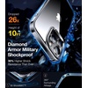 TORRAS Diamond Clear for iPhone 14 Pro Max Case, Anti-Yellowing, 12FTMil-Grade Drop Protection, Shockproof Slim Protective Hard Back Soft Bumper with Airbag for iPhone 14 ProMax Case, Crystal Clear