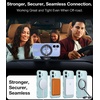 TORRAS Magnetic 360°Stand Case for iPhone 16 Case, [Full Camera Protection] [Fit for MagSafe][16FT Mil-Grade Drop Protection] Slim Frosted Case for 16 iPhone Phone Case with Kickstand (6.1″), Black(Clear)