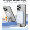 TORRAS Magnetic 360°Stand Case for iPhone 16 Case, [Full Camera Protection] [Fit for MagSafe][16FT Mil-Grade Drop Protection] Slim Frosted Case for 16 iPhone Phone Case with Kickstand (6.1″), Black(Natural Titanium)