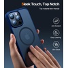 TORRAS Magnetic Designed for iPhone 12 Pro Max Case, [Military Grade Drop Tested] [Compatible with MagSafe] Shockproof Translucent Hard Back Soft Slim Protective Case for iPhone 12 Pro Max, Blue