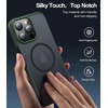 TORRAS Magnetic Designed for iPhone 12 Pro Max Case, [Military Grade Drop Tested] [Compatible with MagSafe] Shockproof Translucent Hard Back Soft Slim Protective Case for iPhone 12 Pro Max, Green