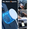 TORRAS Magnetic Designed for iPhone 12 Pro Max Case, [Military Grade Drop Tested] [Compatible with MagSafe] Shockproof Translucent Hard Back Soft Slim Protective Case for iPhone 12 Pro Max, Blue