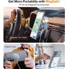 TORRAS Magnetic Guardian Only for Samsung Galaxy S23 Case 6.1″, [Military Grade Drop Tested] [Compatible with MagSafe] Semi-Clear Hard Back & Soft Edge Slim PC & TPU S23 Case 6.1 Inch, Black(Light Gray)