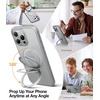 TORRAS Magnetic Kickstand for iPhone 13/ iPhone 14 Case [Compatible with MagSafe][Sturdy & Versatile Stand] Military-Grade Shockproof Translucent Slim Protective Anti-Fingerprint Anti-Scratch, Black(Natural Titanium)