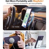 TORRAS Magnetic Shockproof for Samsung Galaxy S24 Ultra Case, 18N Strong Magnetic, 12 FT Mil-Grade Protection, Compatible with MagSafe, Protective Translucent Matte Slim Case, Guardian- Mag, Gray(Purple)