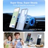TORRAS Magnetic Shockproof for Samsung Galaxy S24 Ultra Case, 18N Strong Magnetic, 12 FT Mil-Grade Protection, Compatible with MagSafe, Protective Translucent Matte Slim Case, Guardian- Mag, Gray(Silverblue)