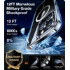 TORRAS Magnetic Shockproof for iPhone 12 Pro Case/iPhone 12 Case, [Military-Grade Drop Tested] [Compatible with MagSafe] Translucent Slim Protective Anti-Scratch, Black(Clear)