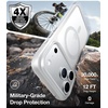 TORRAS Magnetic Shockproof for iPhone 12 Pro Case/iPhone 12 Case, [Military-Grade Drop Tested] [Compatible with MagSafe] Translucent Slim Protective Anti-Scratch, Black(Silver White)