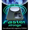TORRAS Magnetic Shockproof for iPhone 12 Pro Case/iPhone 12 Case, [Military-Grade Drop Tested] [Compatible with MagSafe] Translucent Slim Protective Anti-Scratch, Black(Green)
