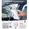 TORRAS Magnetic Shockproof for iPhone 12 Pro Case/iPhone 12 Case, [Military-Grade Drop Tested] [Compatible with MagSafe] Translucent Slim Protective Anti-Scratch, Black(Silver White)