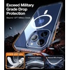 TORRAS Magnetic Shockproof for iPhone 15 Case Clear,[Military Grade Drop Tested][Compatible with MagSafe][Non-Yellowing] Cushion Anti-Scratch Back Slim Protective Cover for iPhone 15 Case, Clear(2-Blue)