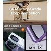TORRAS Magnetic Shockproof for iPhone 15 Case Clear,[Military Grade Drop Tested][Compatible with MagSafe][Non-Yellowing] Cushion Anti-Scratch Back Slim Protective Cover for iPhone 15 Case, Clear(91-Matte White)