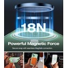 TORRAS Magnetic Shockproof for iPhone 15 Case Clear,[Military Grade Drop Tested][Compatible with MagSafe][Non-Yellowing] Cushion Anti-Scratch Back Slim Protective Cover for iPhone 15 Case, Clear(4-Green)