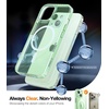 TORRAS Magnetic Shockproof for iPhone 15 Case Clear,[Military Grade Drop Tested][Compatible with MagSafe][Non-Yellowing] Cushion Anti-Scratch Back Slim Protective Cover for iPhone 15 Case, Clear(4-Green)