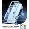 TORRAS Magnetic Shockproof for iPhone 15 Case Clear,[Military Grade Drop Tested][Compatible with MagSafe][Non-Yellowing] Cushion Anti-Scratch Back Slim Protective Cover for iPhone 15 Case, Clear(5-Light Blue)