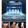TORRAS Magnetic Shockproof for iPhone 15 Case Clear,[Military Grade Drop Tested][Compatible with MagSafe][Non-Yellowing] Cushion Anti-Scratch Back Slim Protective Cover for iPhone 15 Case, Clear(5-Light Blue)