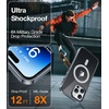 TORRAS Magnetic Shockproof for iPhone 15 Case Clear,[Military Grade Drop Tested][Compatible with MagSafe][Non-Yellowing] Cushion Anti-Scratch Back Slim Protective Cover for iPhone 15 Case, Clear(3-Black)
