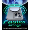TORRAS Magnetic Shockproof for iPhone 16 Pro Max Case, [Fit for MagSafe] [Military-Grade Drop Tested] Translucent Slim Protective for iPhone 16 Pro Max Case Anti-Fingerprint Anti-Scratch, Black(Grey)