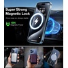 TORRAS Magnetic Shockproof for iPhone 16 Pro Max Case, [Fit for MagSafe] [Military-Grade Drop Tested] Translucent Slim Protective for iPhone 16 Pro Max Case Anti-Fingerprint Anti-Scratch, Black(Clear Blue)