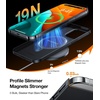 TORRAS Magnetic Slim Fit Designed for iPhone 15 Pro Case 2023, [Compatible with MagSafe] [Ultra Thin] Protective Matte Hard PC Cover Anti-Scratch Phone Case for iPhone 15 Pro, Black Titanium(1-Black)