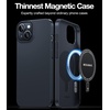 TORRAS Magnetic Slim Fit for iPhone 13 Case/iPhone 14 Case, [Ultra Thin][Compatible with MagSafe][Velvet Touch], Case for iPhone 13 & iPhone 14 Phone Case Hard PC Sturdy Anti Scratch, Black(Black)