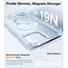 TORRAS Magnetic Slim Fit for iPhone 16 Pro Case 6.3 inch, Ultra-Thin 16 Pro Case Compatible with MagSafe, Lightweight Matte Anti-Scratch Hard PC Cover Phone Case for iPhone 16 Pro OriginFit, Clear(4-Clear)