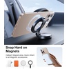 TORRAS Magnetic Slim Fit for iPhone 16 Pro Case 6.3 inch, Ultra-Thin 16 Pro Case Compatible with MagSafe, Lightweight Matte Anti-Scratch Hard PC Cover Phone Case for iPhone 16 Pro OriginFit, Clear(3-Desert Titanium)