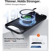TORRAS Magnetic Slim Fit for iPhone 17e Case for iPhone 16e Case, Ultra-Thin & Fit for MagSafe, Lightweight Matte Anti-Scratch Hard PC Cover Case for iPhone 16e/17e Phone Case 6.1 inch, Black(Black)
