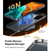 TORRAS Magnetic Slim-Fit for iPhone 15 Pro Max Case, Ultra-Thin 15 ProMax Phone Case Compatible with MagSafe, Lightweight Anti-Scratch Matte Hard iPhone 15 ProMax Case 6.7 inch OriginFit, Black(Titanium Grey)