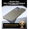 TORRAS Magnetic Slim-Fit for iPhone 16 Pro Max Case 6.9 inch, Ultra-Thin 16 ProMax Phone Case Compatible with MagSafe, Light Anti-Scratch Matte Hard PC Bayer OriginFit, Desert Titanium(3-Natural Titanium)