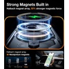 TORRAS Magnetic for iPhone 13 Pro Max Case 6.7 inch [ Fit for Magsafe] with Stand, [Military Grade Drop Protection] Shockproof Translucent Back Slim Protective Phone Case (2021), Black(Clear Grey)