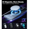 TORRAS Magnetic for iPhone 13 Pro Max Case 6.7 inch [ Fit for Magsafe] with Stand, [Military Grade Drop Protection] Shockproof Translucent Back Slim Protective Phone Case (2021), Black(Crystal Clear)