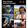 TORRAS Magnetic for iPhone 13 Pro Max Case 6.7 inch [ Fit for Magsafe] with Stand, [Military Grade Drop Protection] Shockproof Translucent Back Slim Protective Phone Case (2021), Black(Navy Blue)