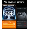 TORRAS Magnetic for iPhone 15 Plus Case iPhone 14 Plus Case, Military Grade Drop Tested, Compatible with MagSafe, Slim Translucent Matte Shockproof Cover for iPhone 15 Plus Phone Case, Black