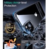 TORRAS MoonClimber for iPhone 15 Plus Case, [3 Stand Ways][Non-Yellowing] Military Grade Shockproof Protective Slim Hard Clear Phone Case with Stand 6.7” 2022, Black
