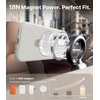 TORRAS Ostand Q3 Silicone for iPhone 17 Case, Fit for MagSafe, 360 Ring Holder Kickstand, Soft Liquid Silicone Cozy Grip, Camera Control, Shockproof Rugged Protective Case for iPhone 17, Ivory Gold