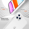 TORRAS Shockproof Compatible for iPhone 11 Pro Max Case, [Military Grade Drop Protection] [Anti-Scratches] Translucent Matte Hard PC Back with Soft Edges, Non-Slip Phone Case, Smoke White