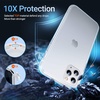 TORRAS Shockproof Compatible for iPhone 11 Pro Max Case, [Military Grade Drop Protection] [Anti-Scratches] Translucent Matte Hard PC Back with Soft Edges, Non-Slip Phone Case, Smoke White